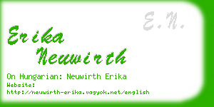 erika neuwirth business card